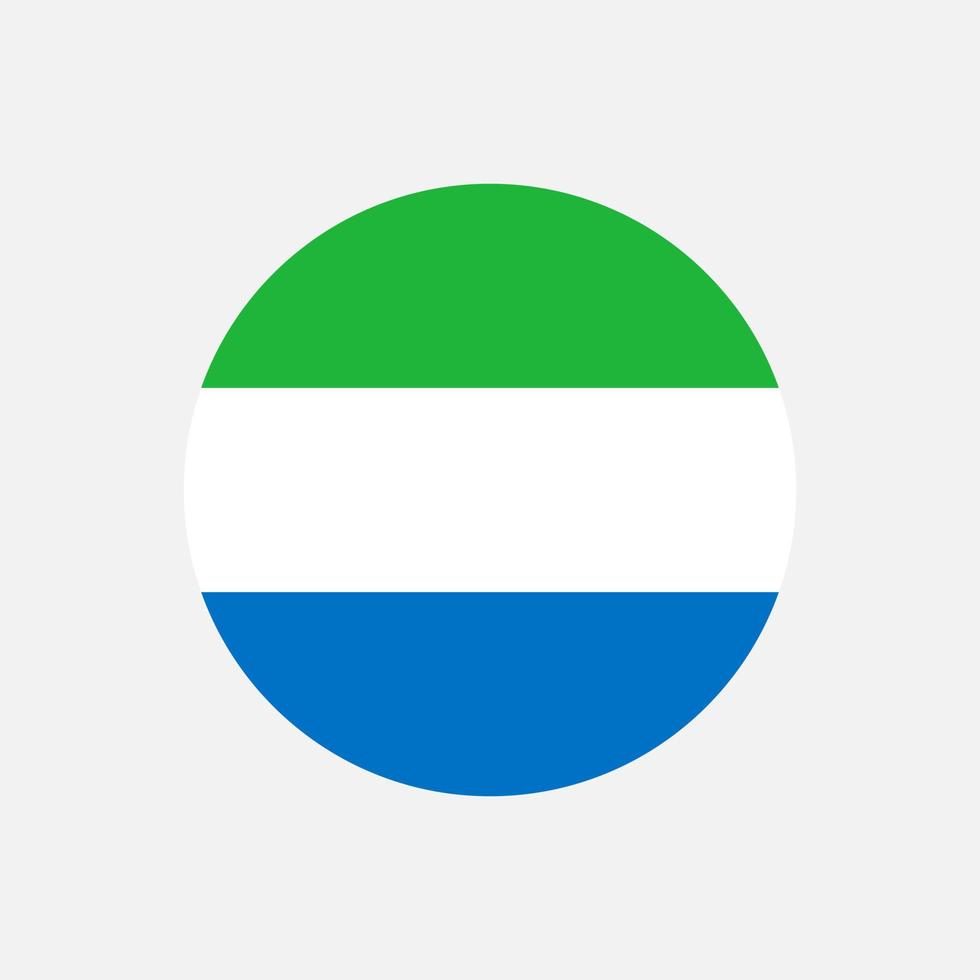 Land Sierra Leone. Sierra Leone-Flagge. Vektor-Illustration. vektor
