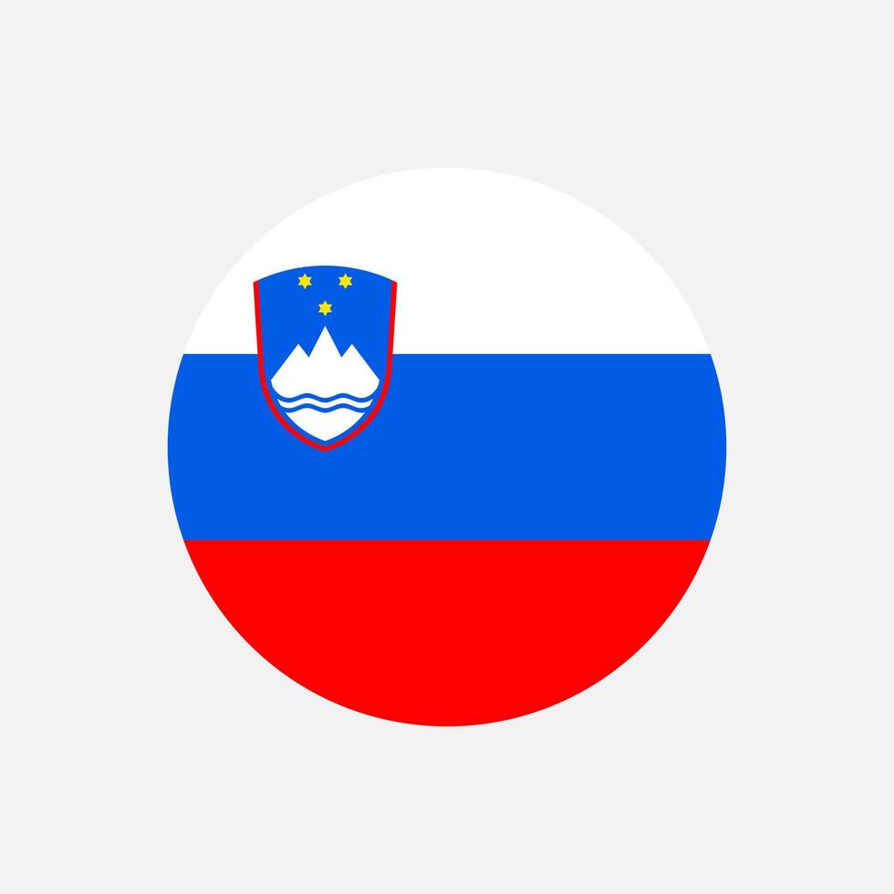 landet slovenien. sloveniens flagga. vektor illustration.