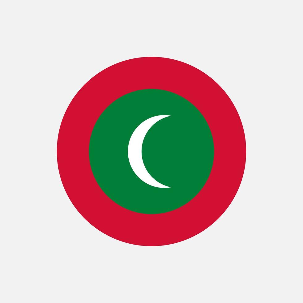 Land Malediven. Malediven-Flagge. Vektor-Illustration. vektor