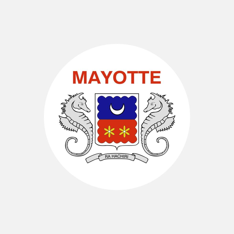 Country Mayotte. Mayotte-Flagge. Vektor-Illustration. vektor
