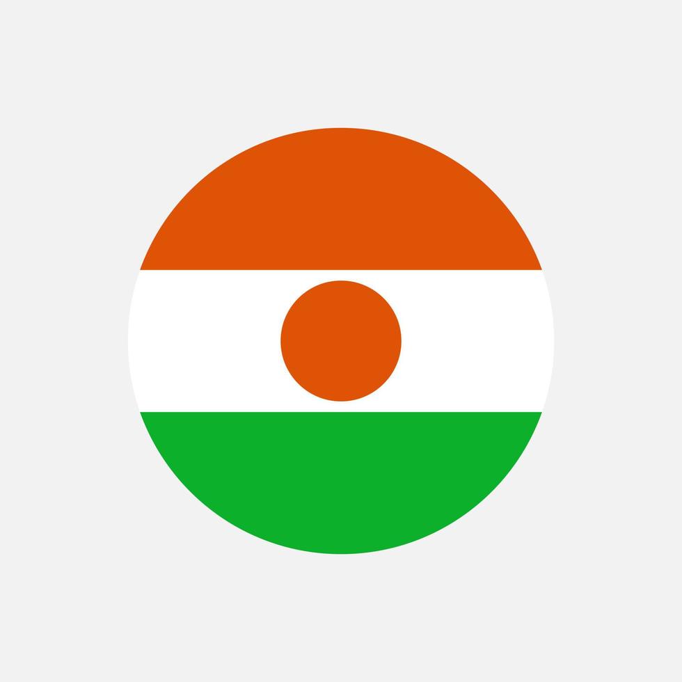 Land Nigeria. Niger-Flagge. Vektor-Illustration. vektor