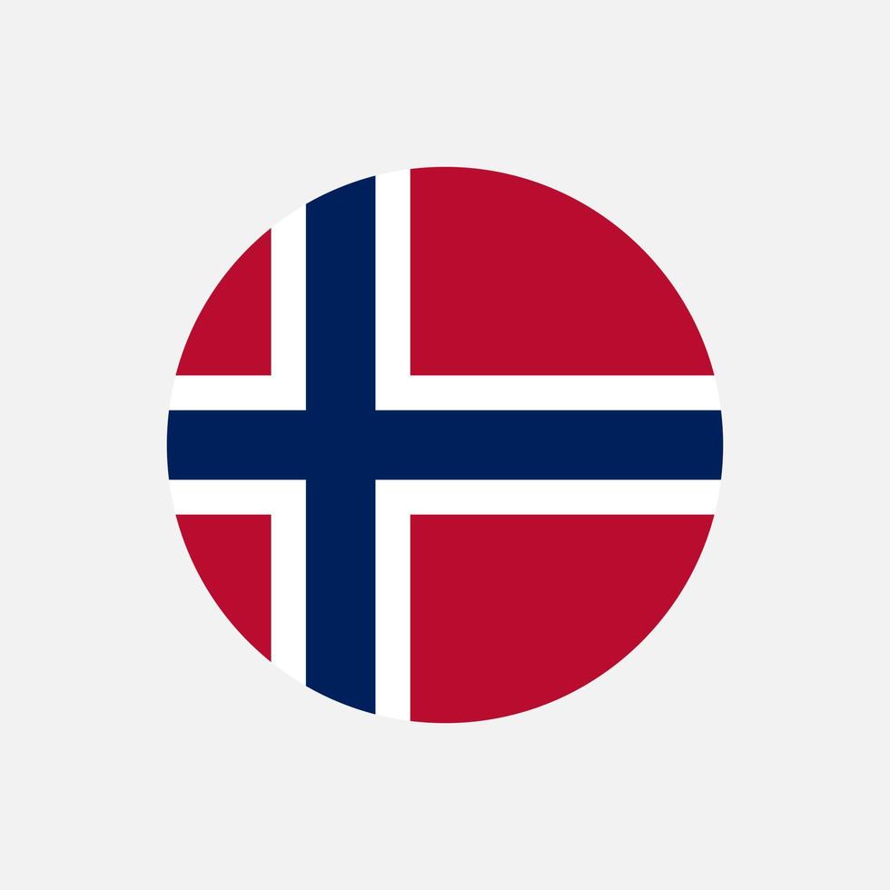 landet norge. norges flagga. vektor illustration.