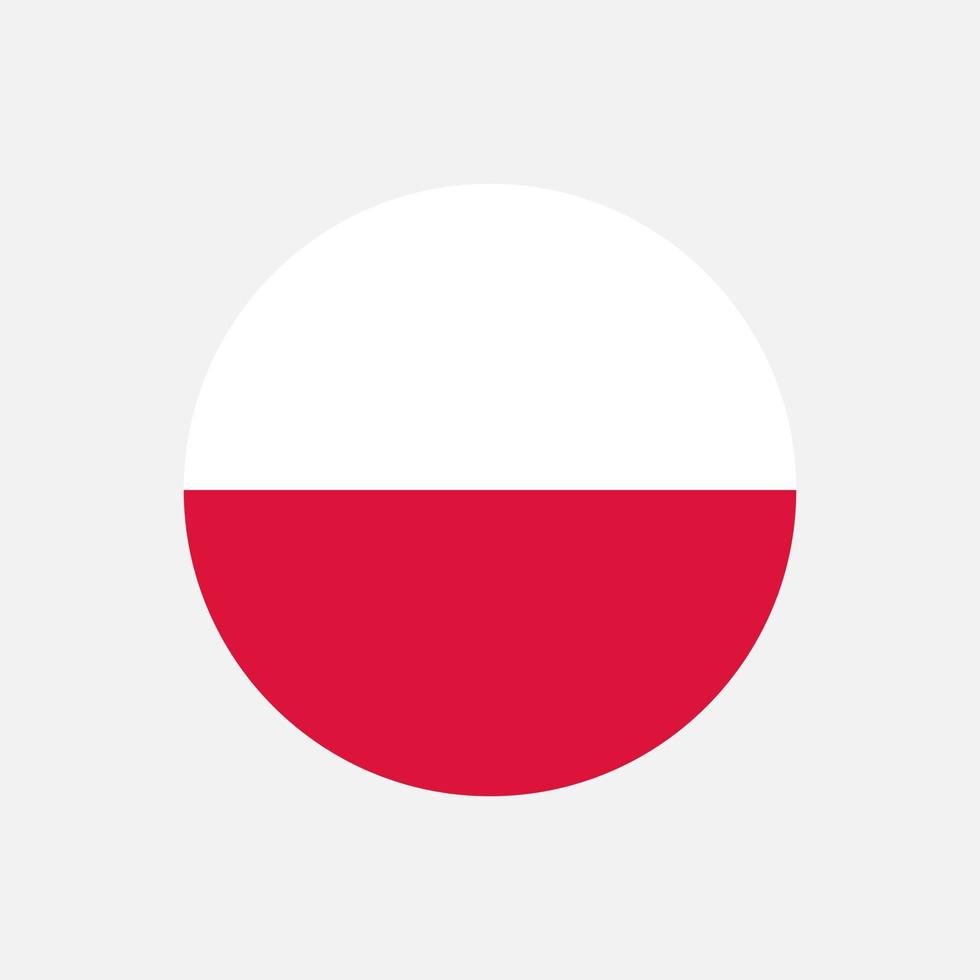 landet Polen. polska flaggan. vektor illustration.