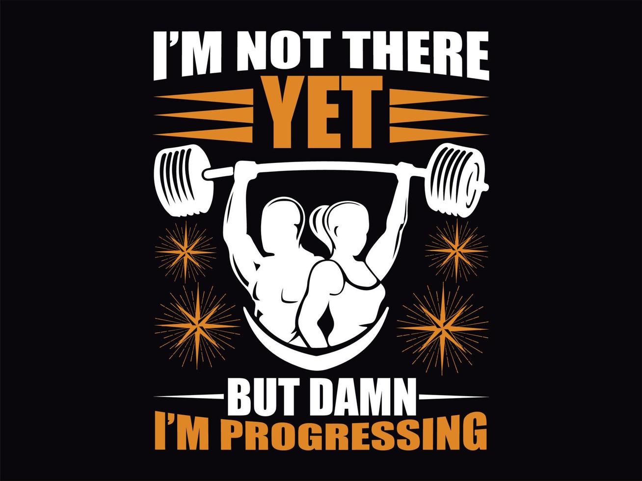 Fitnessstudio-Fitness-T-Shirt-Design-Datei vektor