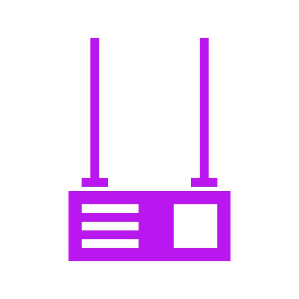 Router auf weißem Hintergrund dargestellt vektor