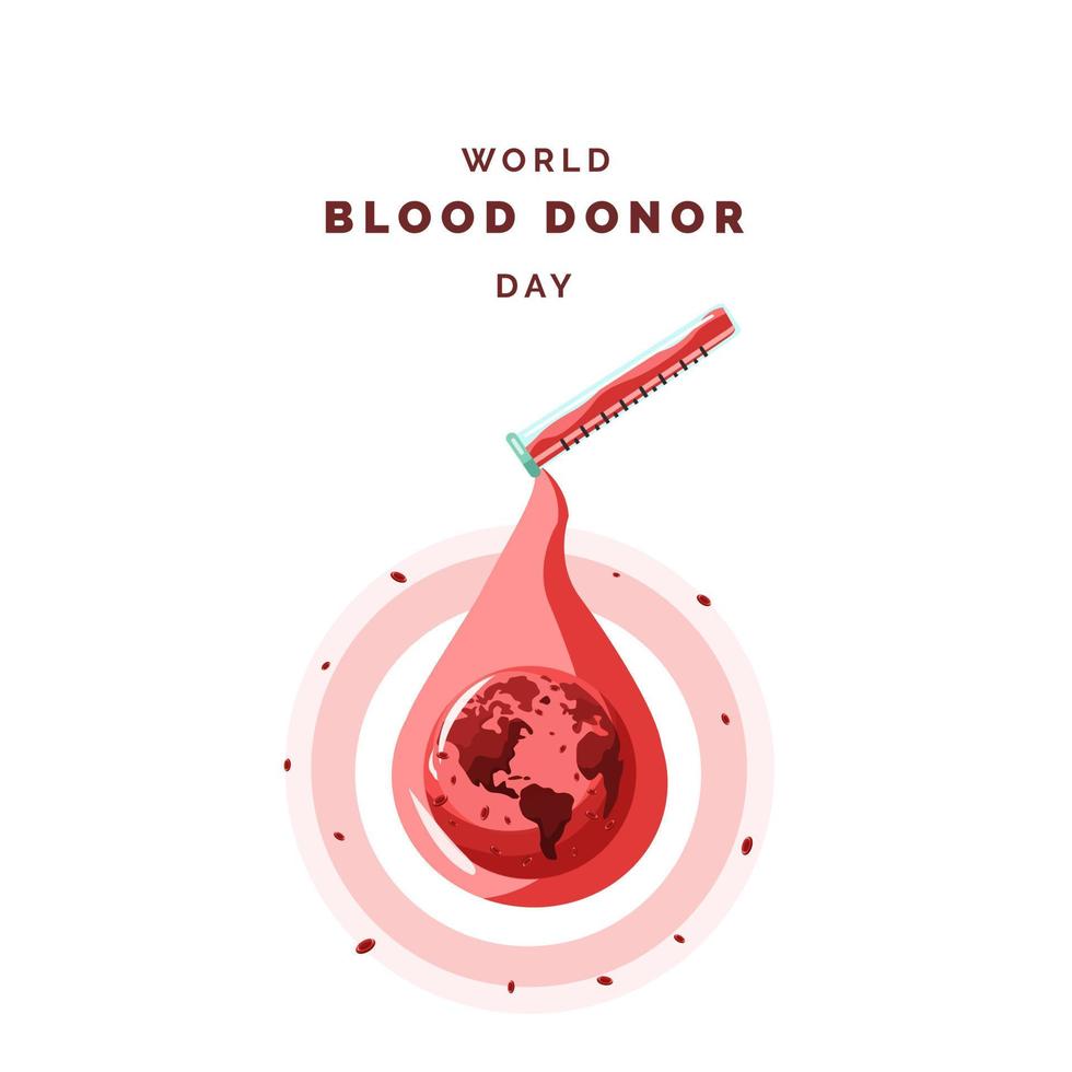 världen blodgivare dag illustration vektor
