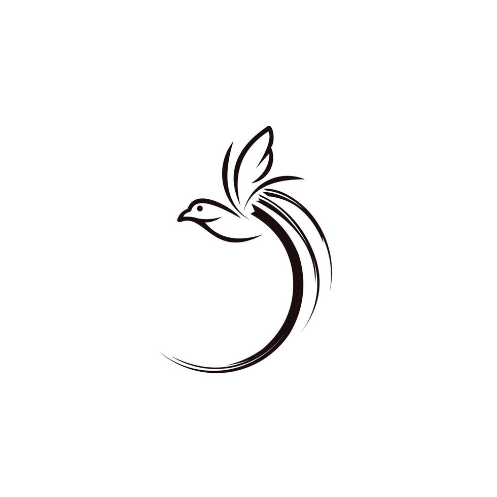 Vogel-Logo. Vogel-Business-Logo-Vorlage, Emblem-Design auf weißem Hintergrund vektor
