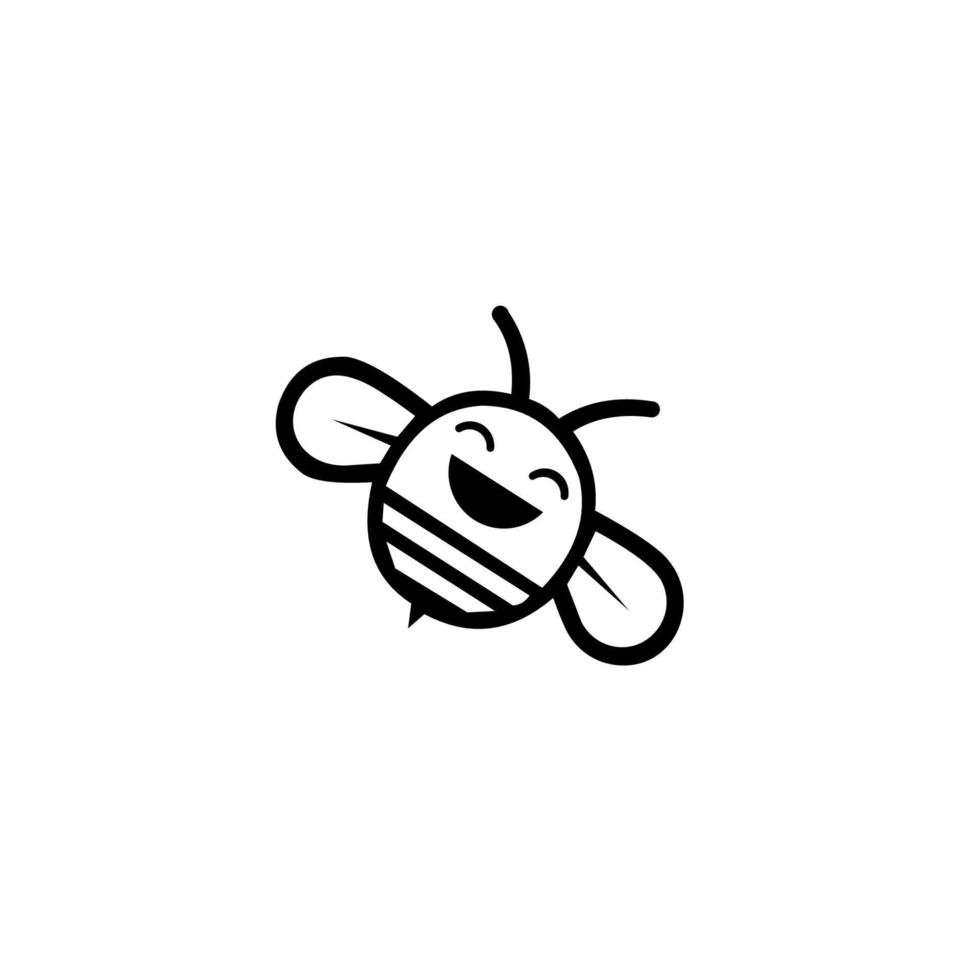 Bienensymbol-Logo-Design-Inspirationsvektorvorlage, Logos für Produkte und andere Designanforderungen vektor