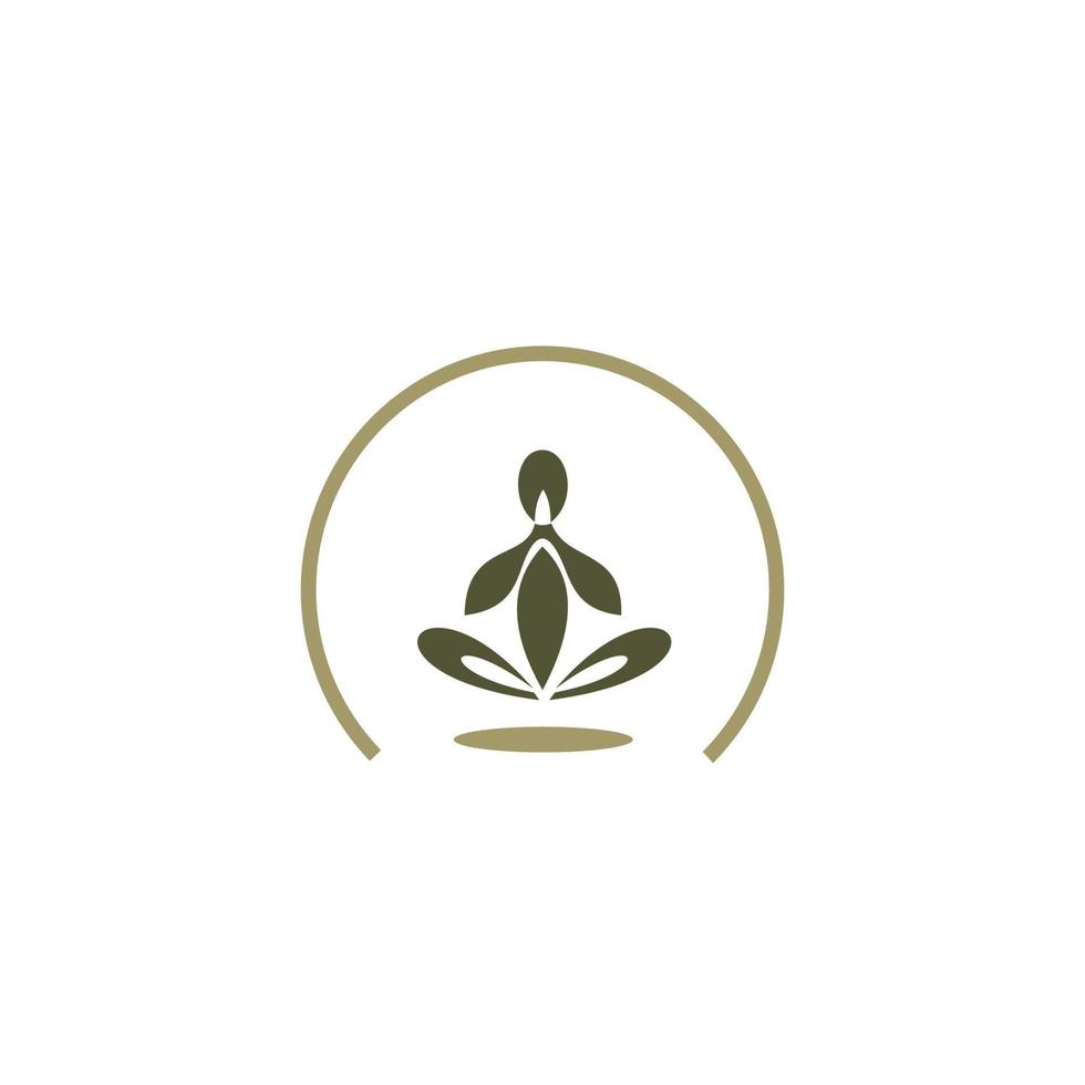 Logo der menschlichen Gesundheitsfürsorge, Reflexzonenmassage, Zonentherapie-Logo vektor