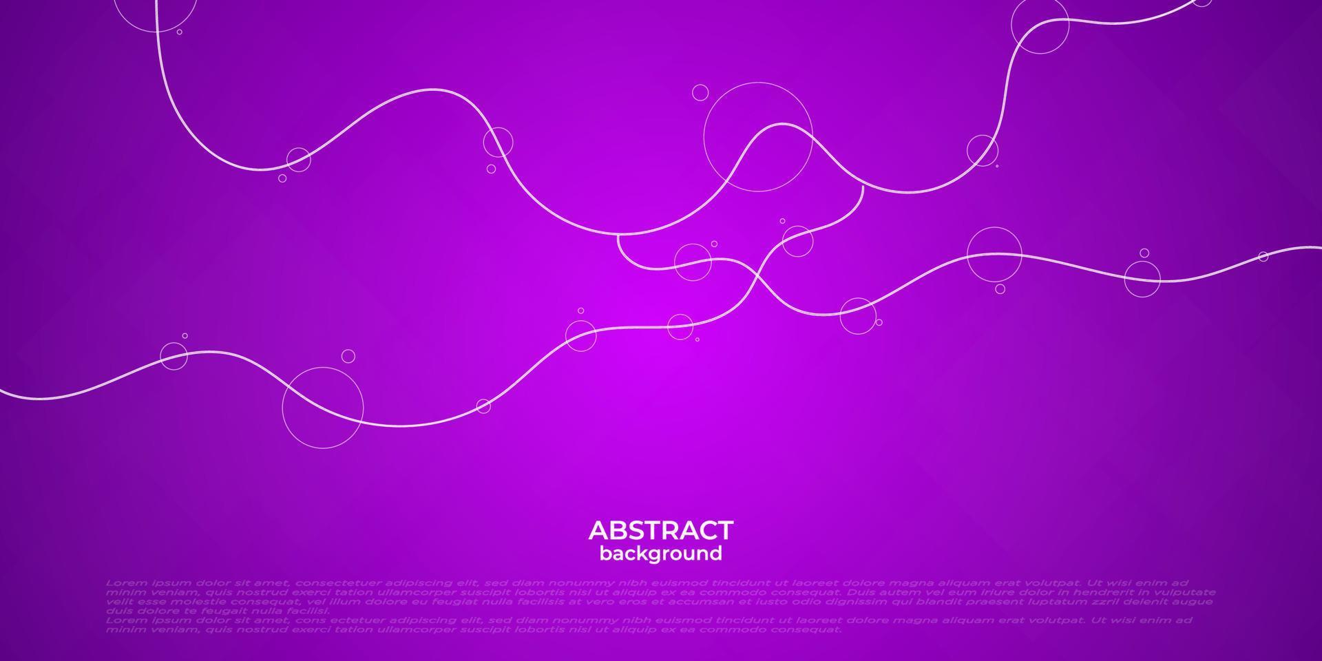 wellenförmige weiße Linien Hintergrund. abstrakte Landing-Page-Vorlage. lila violetter Farbstil. eps10-Vektor vektor