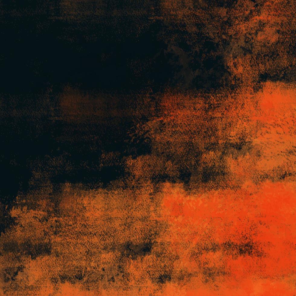 schwarz und orange schmutzige Grunge-Textur vektor