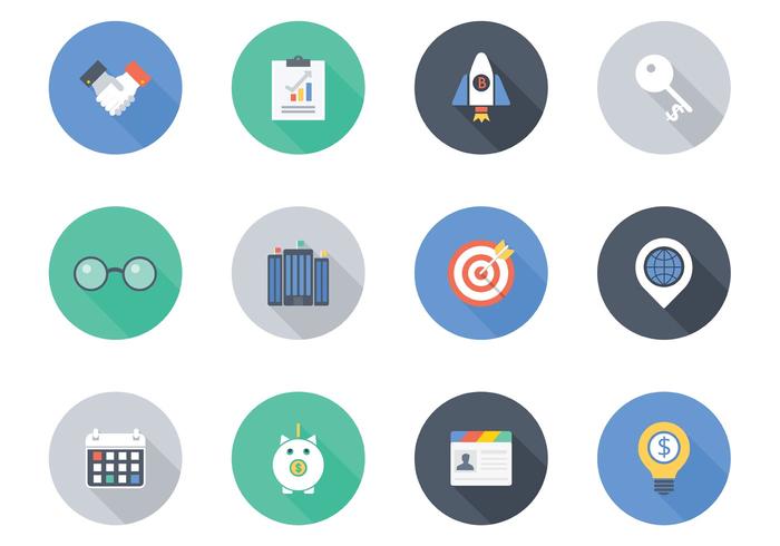 Kostenlose Flat Business Vector Icons