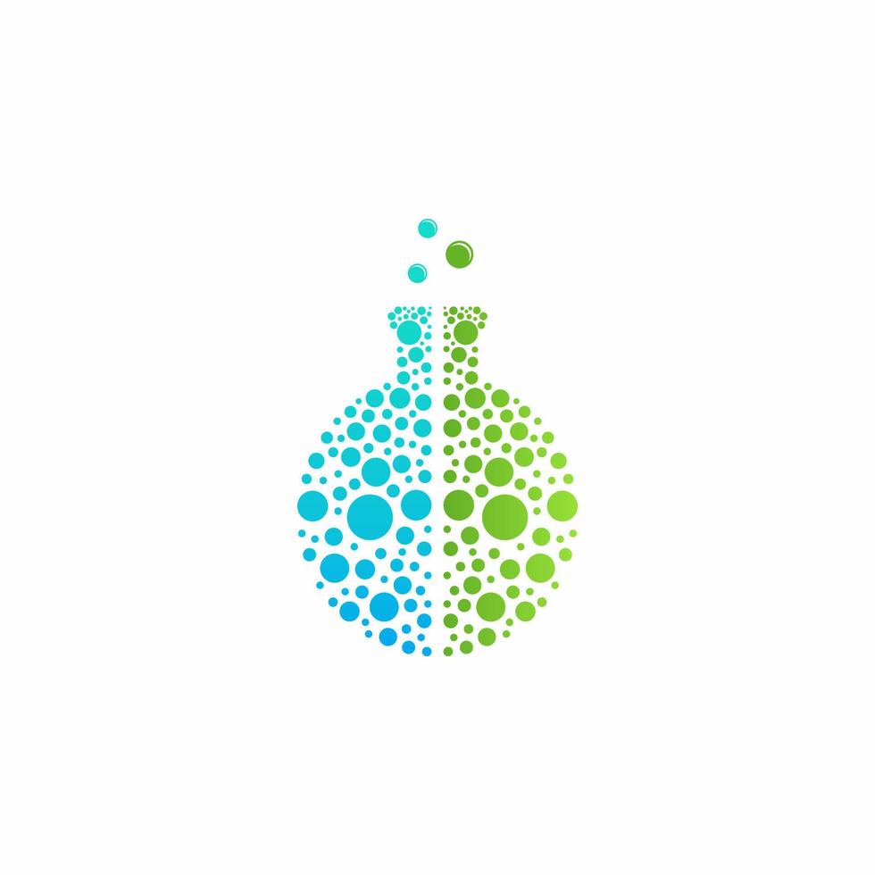 Logo-Vektorvorlage für Wissenschaftslabore vektor