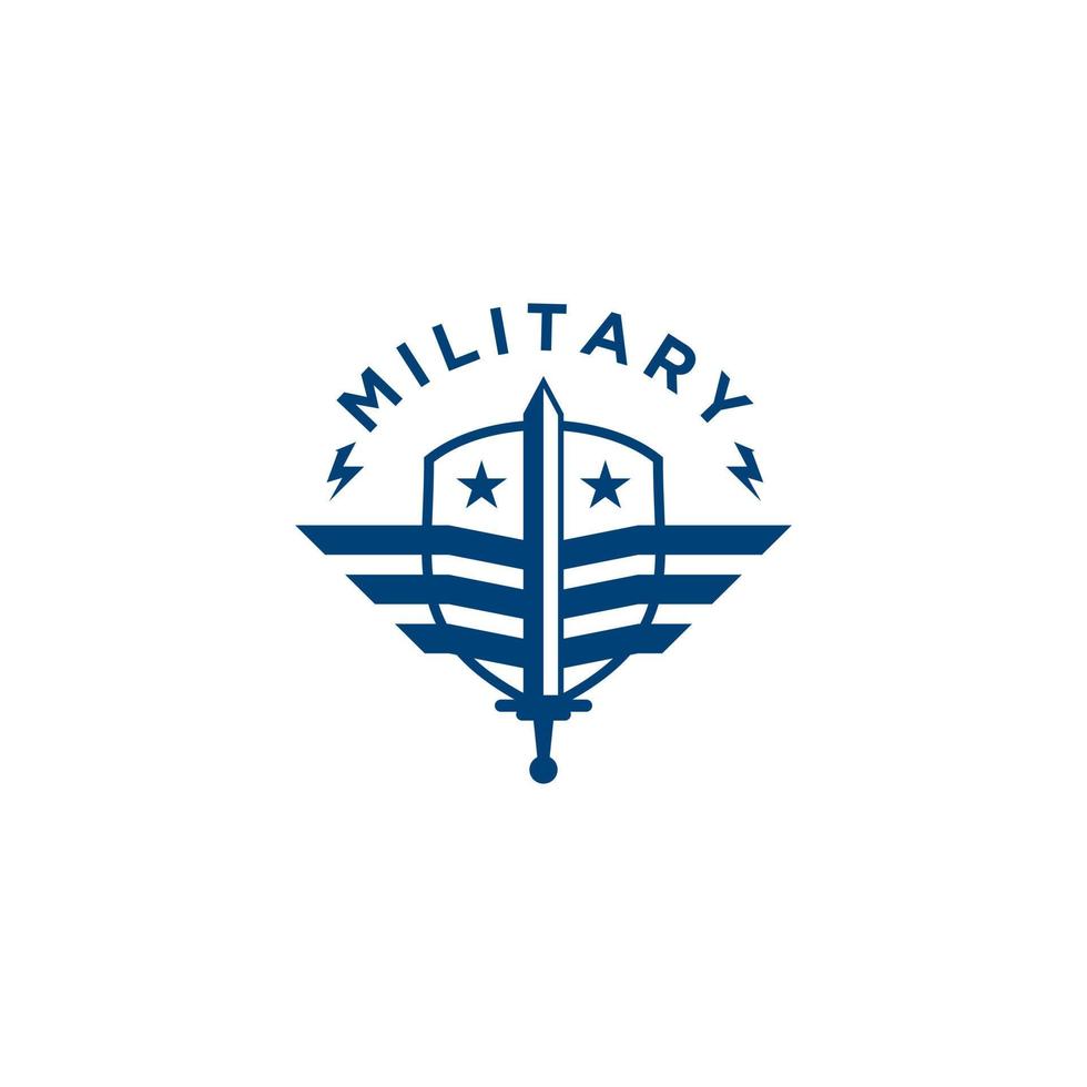 Armee- und Militärlogo-Designvektor vektor