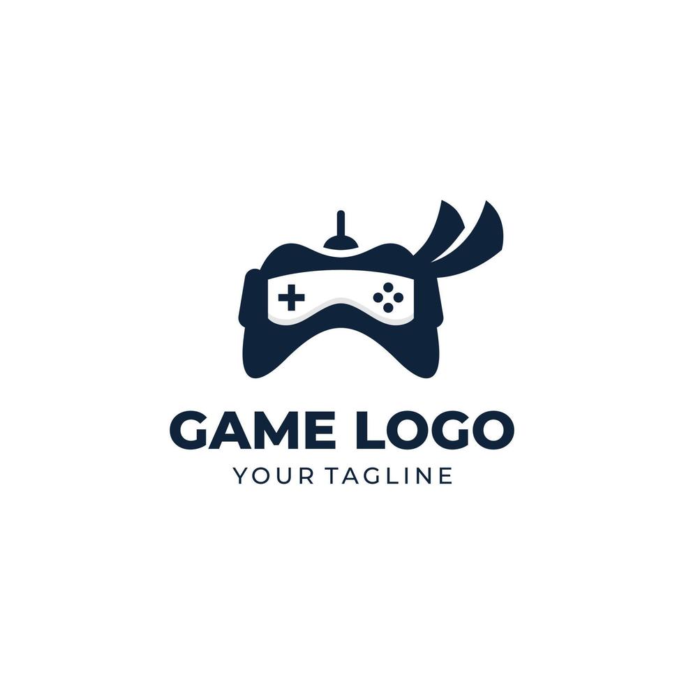 Design-Vektorvorlage für das Logo der Spielkonsole vektor