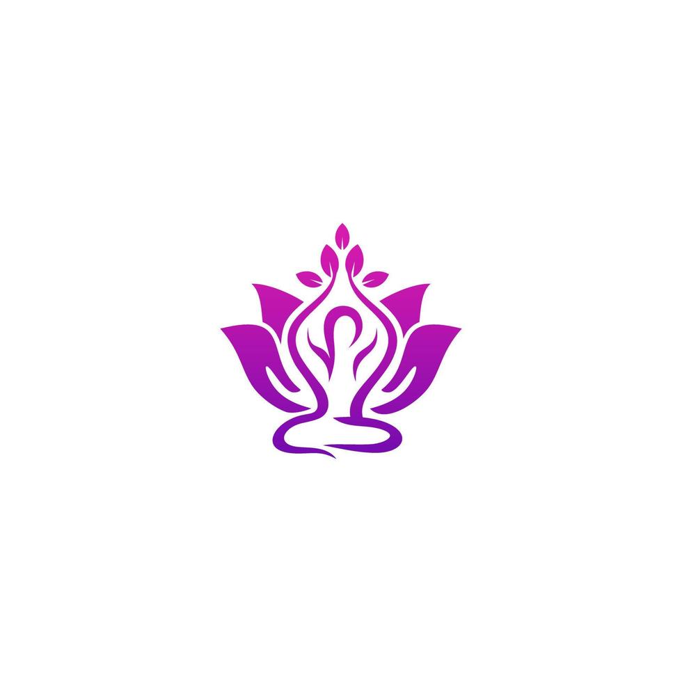 Yoga-Logo-Vektorvorlage vektor