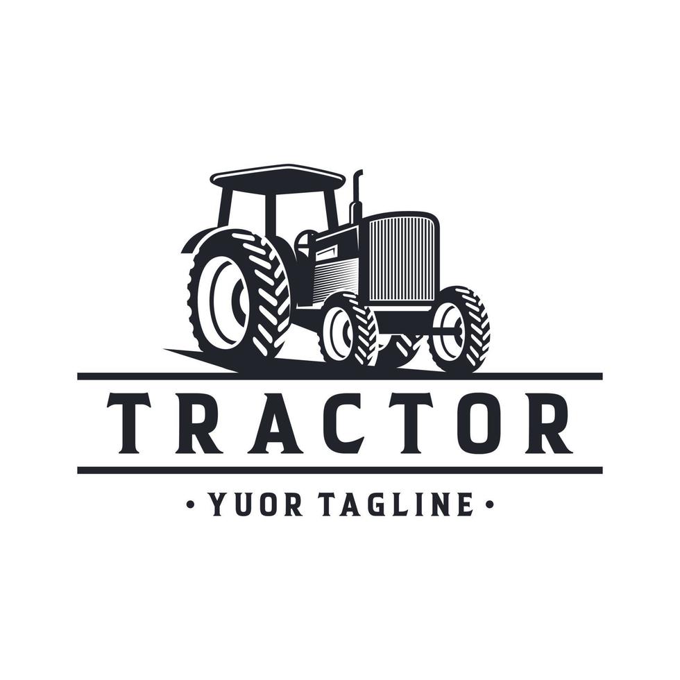 Traktor-Farm-Logo-Vektor-Vorlage vektor