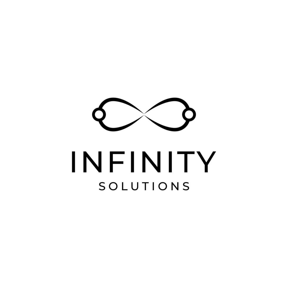 infinity symbol obegränsad logotyp design vektor mall