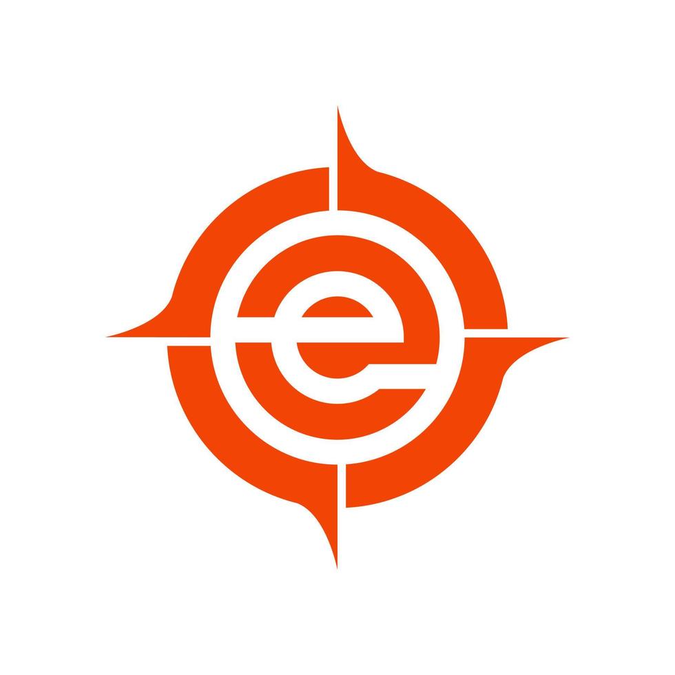bokstaven e logotyp designmall element. vektor illustration