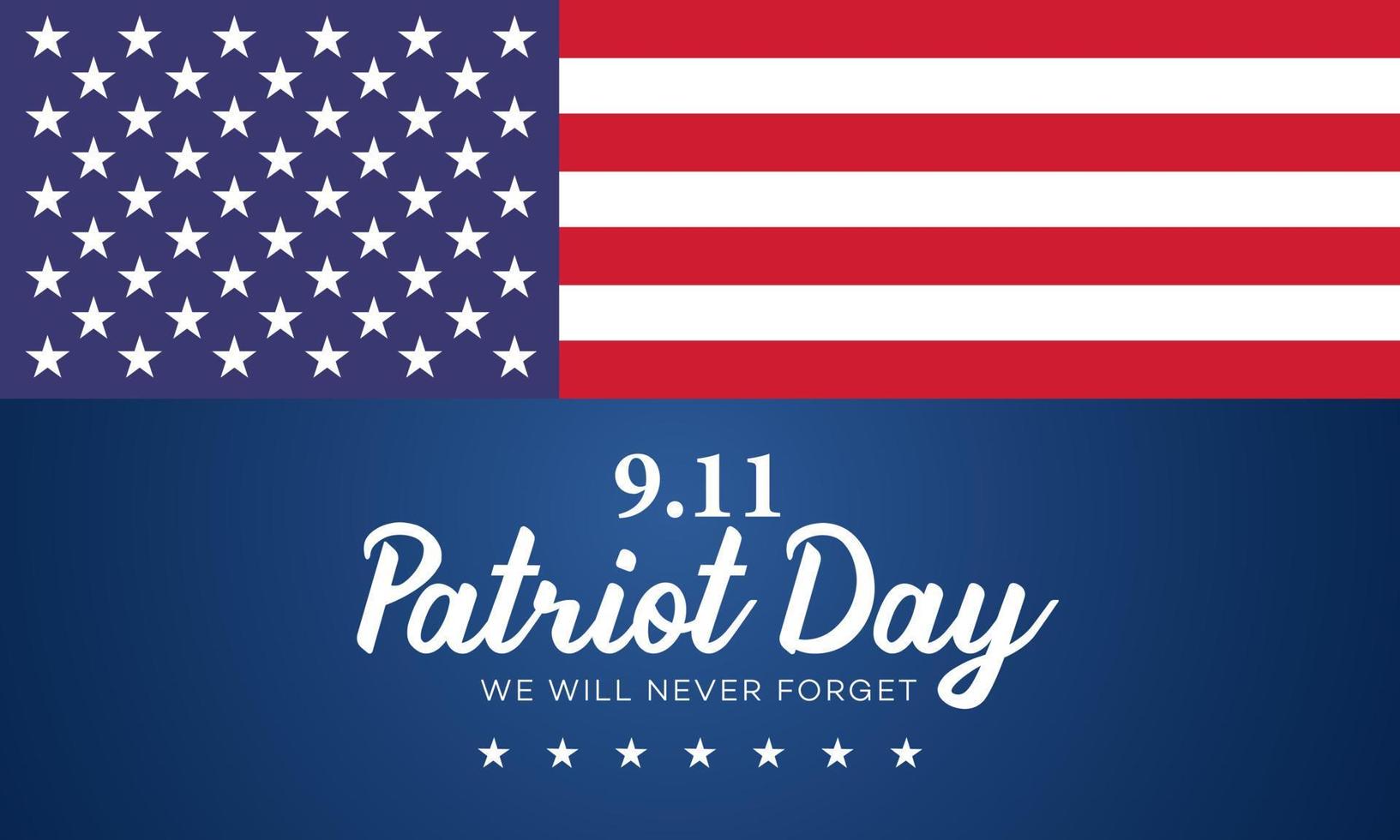patriot day usa glöm aldrig 9.11 designaffisch - designillustration vektor