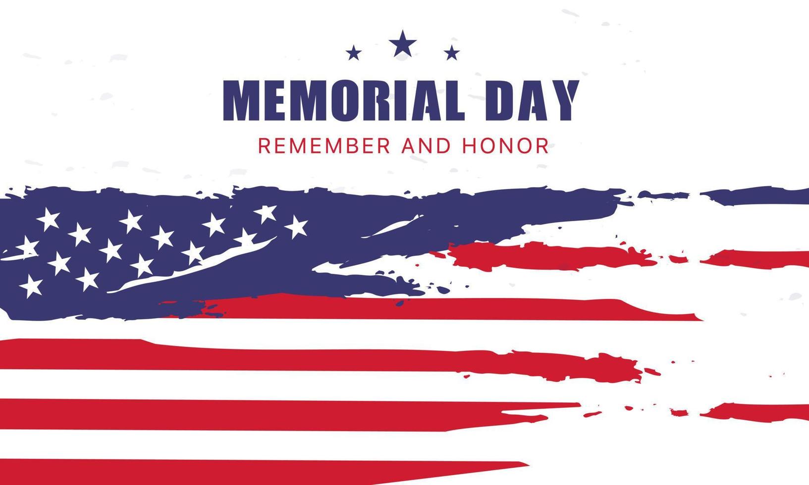 glad minnesdag. gratulationskort med flagga och soldat på bakgrunden. nationell amerikansk helgdag. vektor illustration
