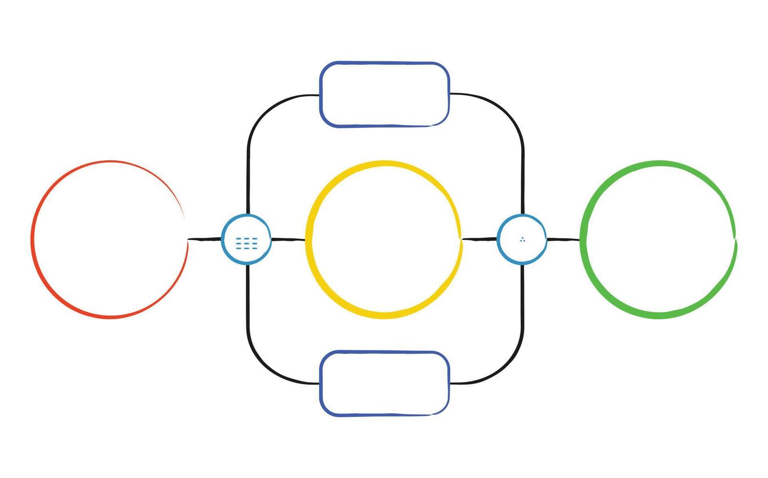 linjärt flödesschema. illustration av infographic business, graf och diagram planering vektor