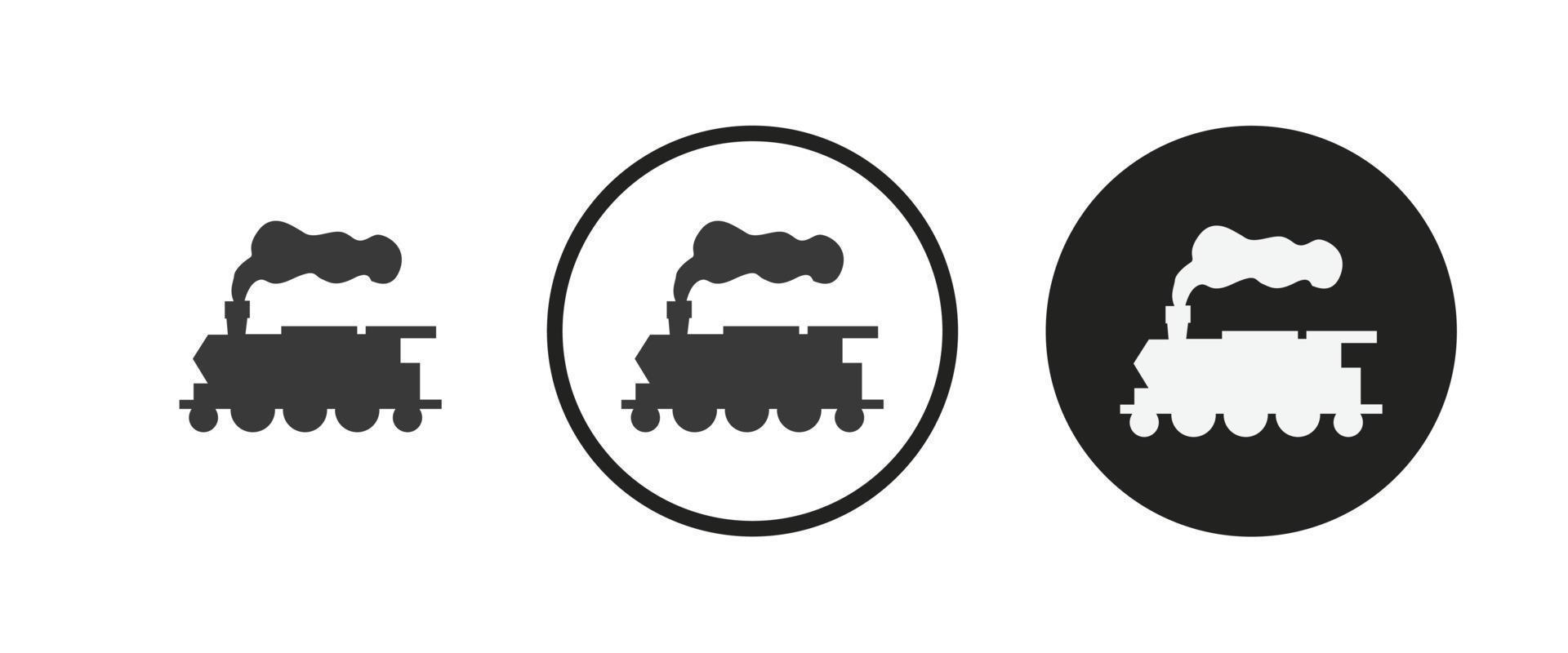 Diesel-Zug-Symbol. Web-Icon-Set. Icons Sammlung flach. einfache Vektorillustration. vektor