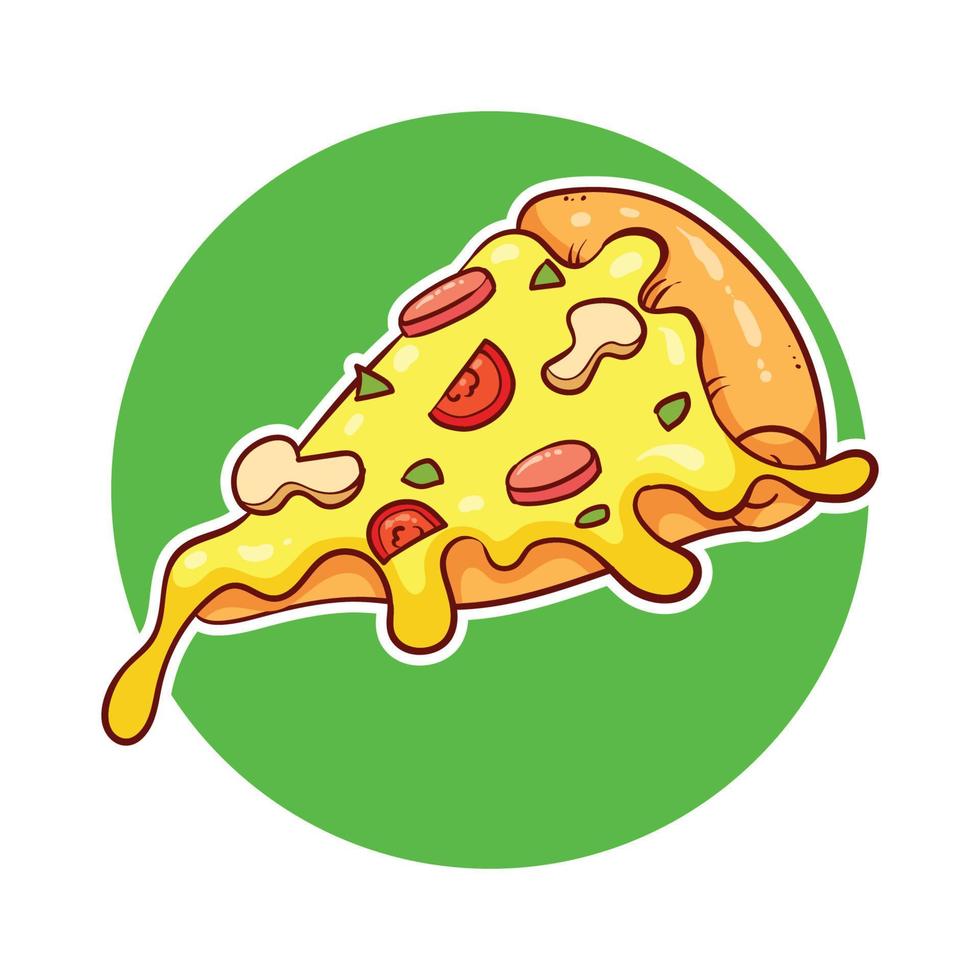 pizza mat vektorillustration 1 vektor