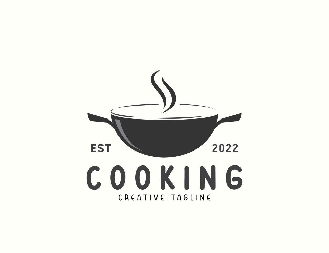 Kochen Logo-Design vektor