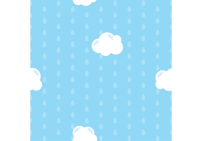 Blå regndroppar vektor bakgrund