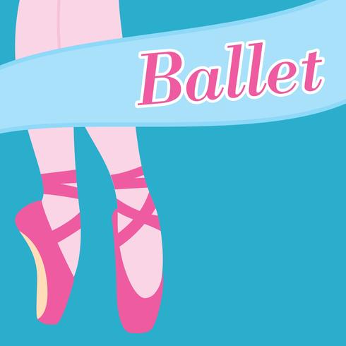 Ballett-Vektor-Hintergrund vektor