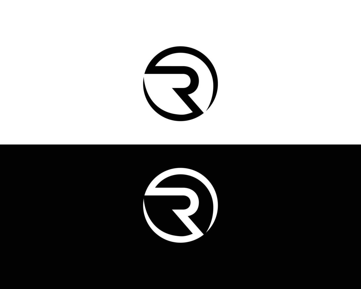 r-Brief-Logo und Symbol-Vektorelement-Design. vektor