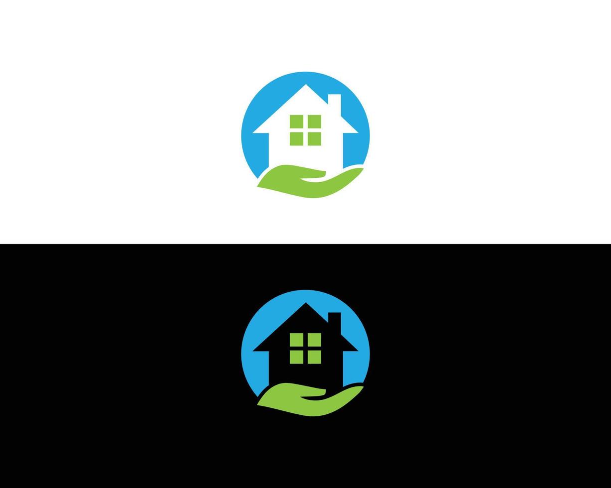 Logo-Design-Vorlage für Immobilien, Haus- und Gebäude-Logo-Design-Konzept-Vektor vektor