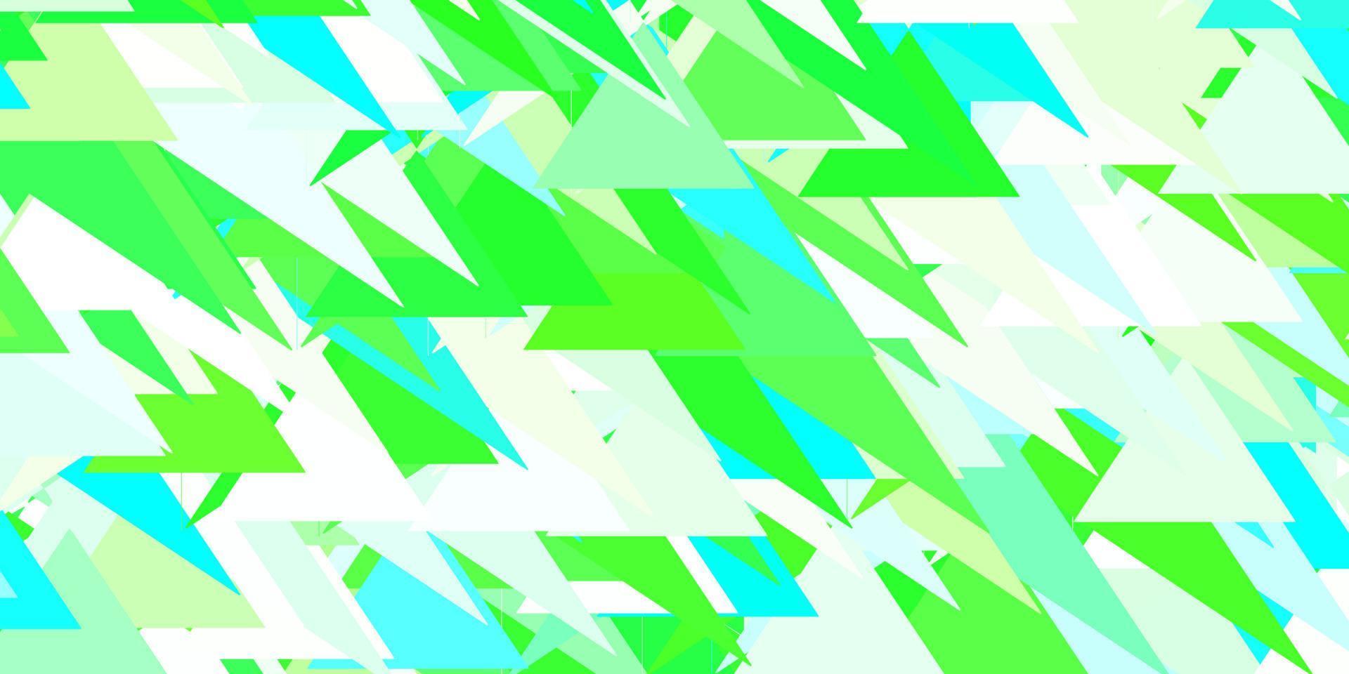 hellgrüner Vektorhintergrund mit Dreiecken. vektor
