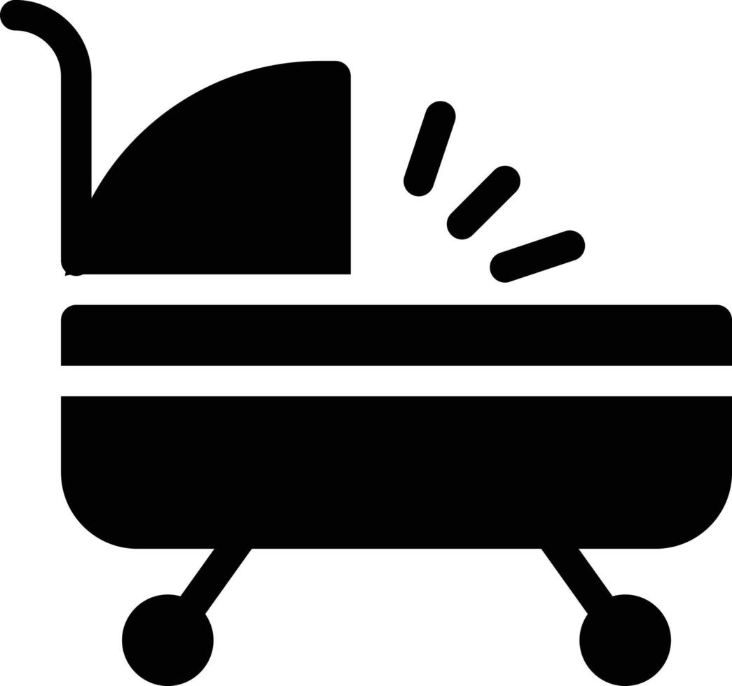 Baby-Kinderwagen-Vektorillustration auf einem Hintergrund. Premium-Qualitätssymbole. Vektorsymbole für Konzept und Grafikdesign. vektor