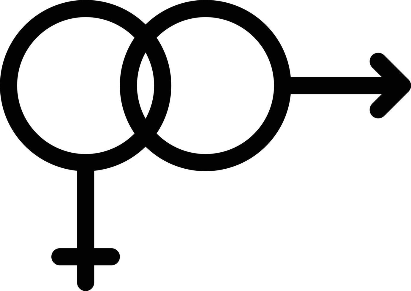 geschlechtsvektorillustration auf einem hintergrund. hochwertige symbole. vektorsymbole für konzept und grafikdesign. vektor