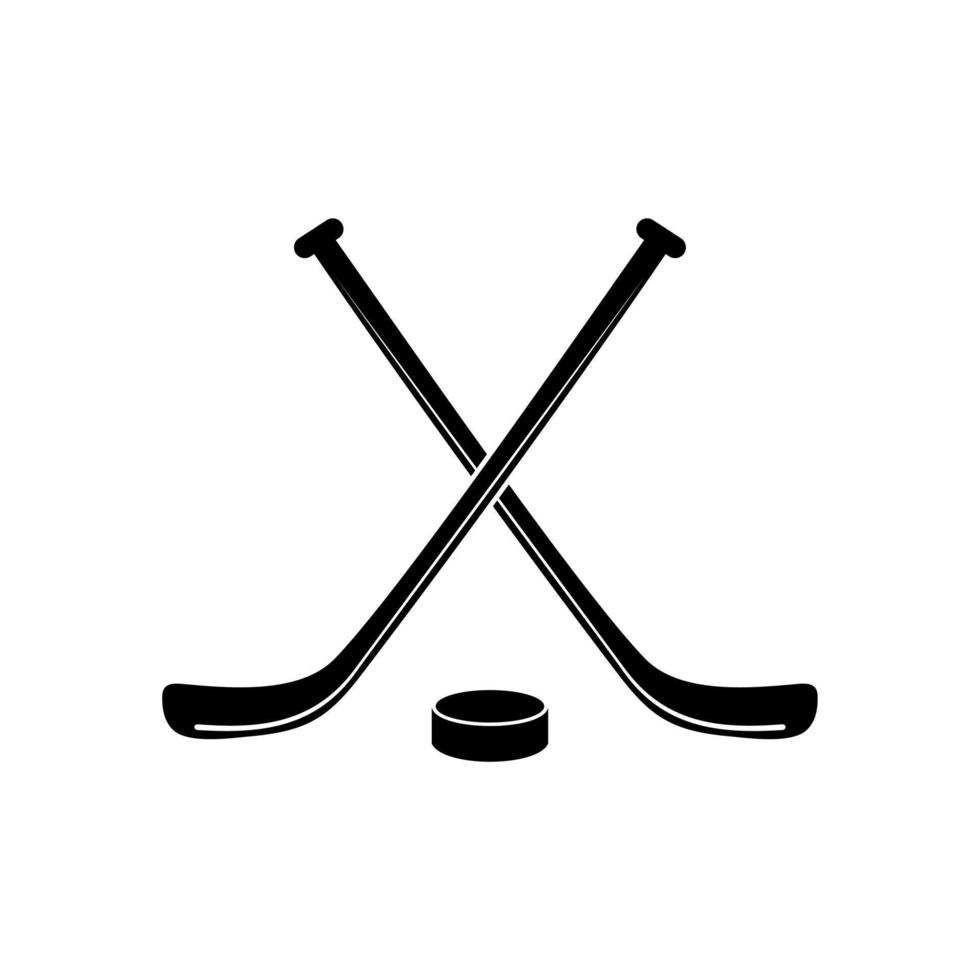 Hockeyschläger-Symbol-Logo vektor