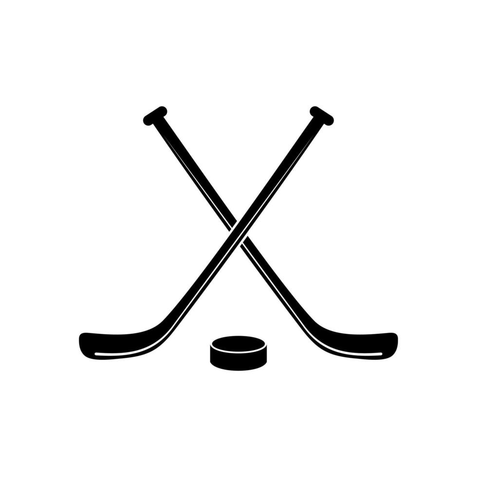 hockeyklubba ikon logotyp vektor