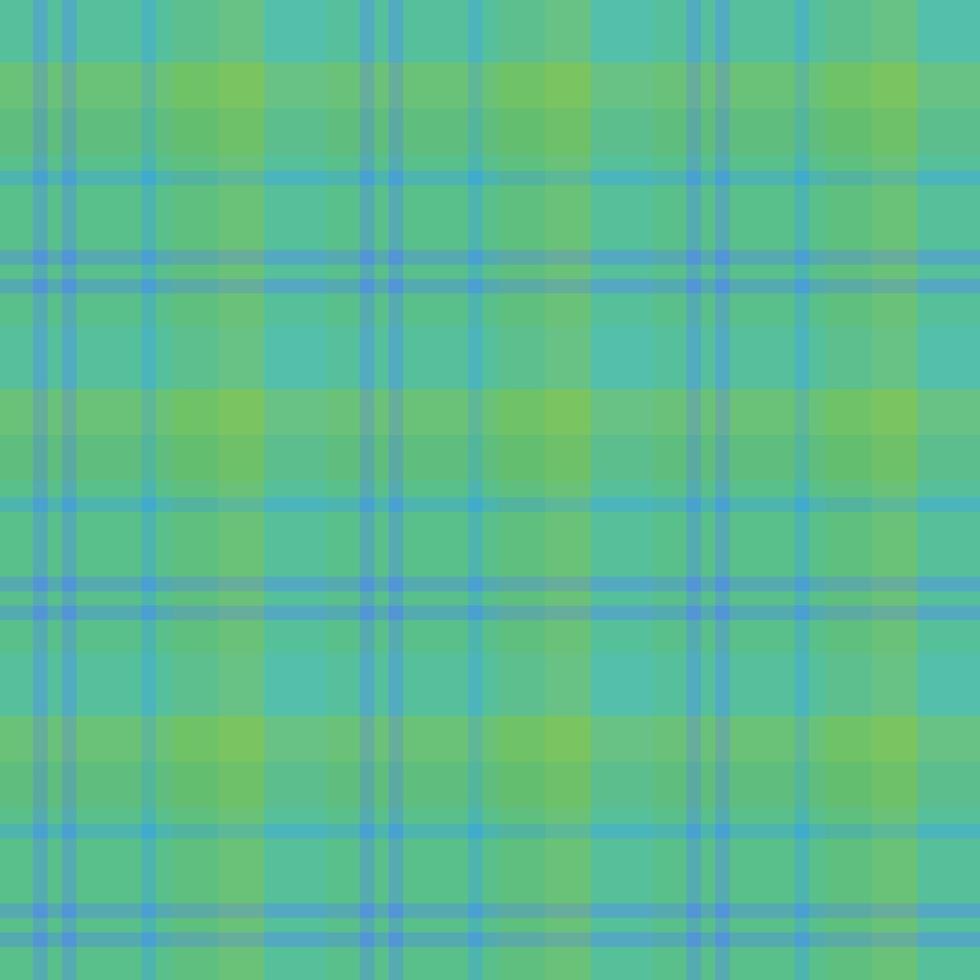 Nahtloses Muster in süßem Blau und Grün für Plaid, Stoff, Textil, Kleidung, Tischdecke und andere Dinge. Vektorbild. vektor