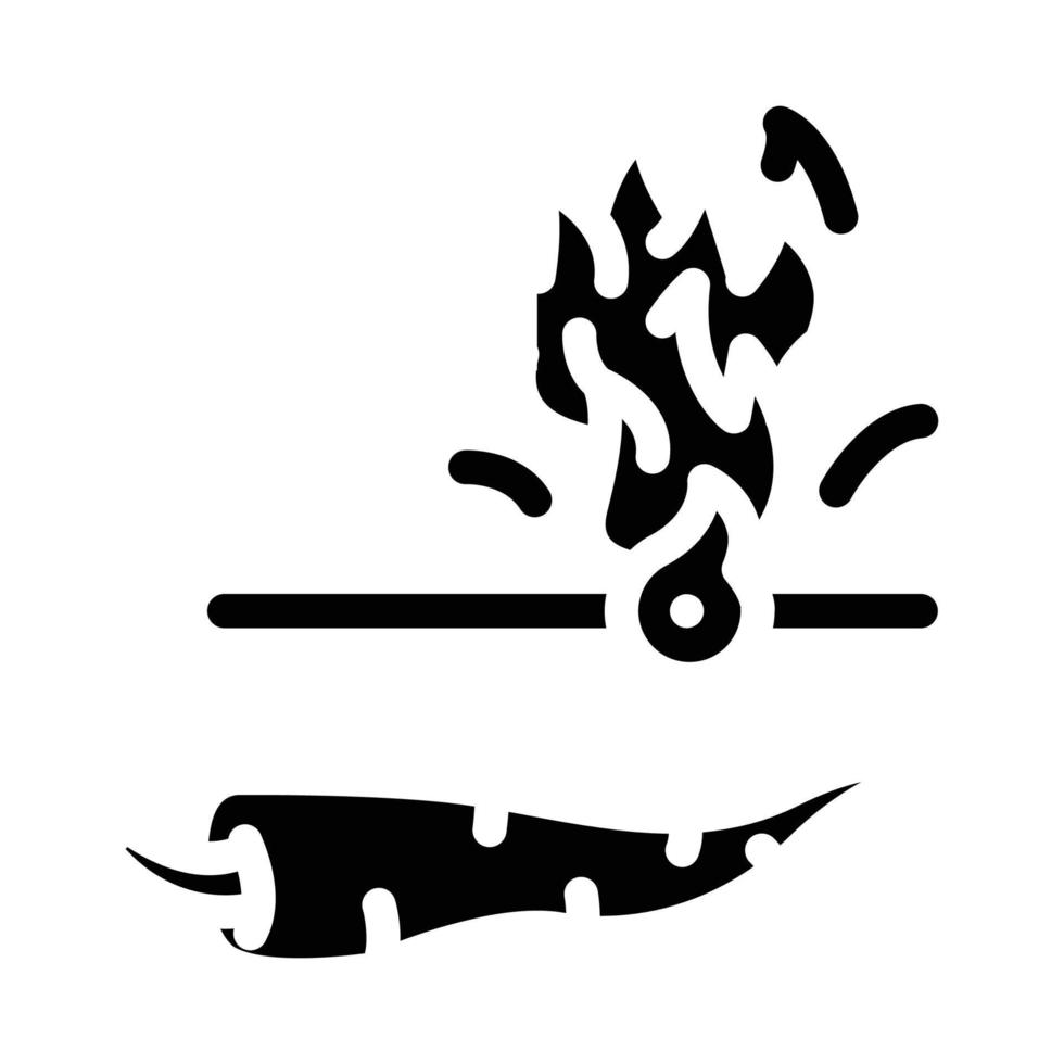 Würzige Gemüse-Glyphen-Symbol-Vektor-Illustration vektor