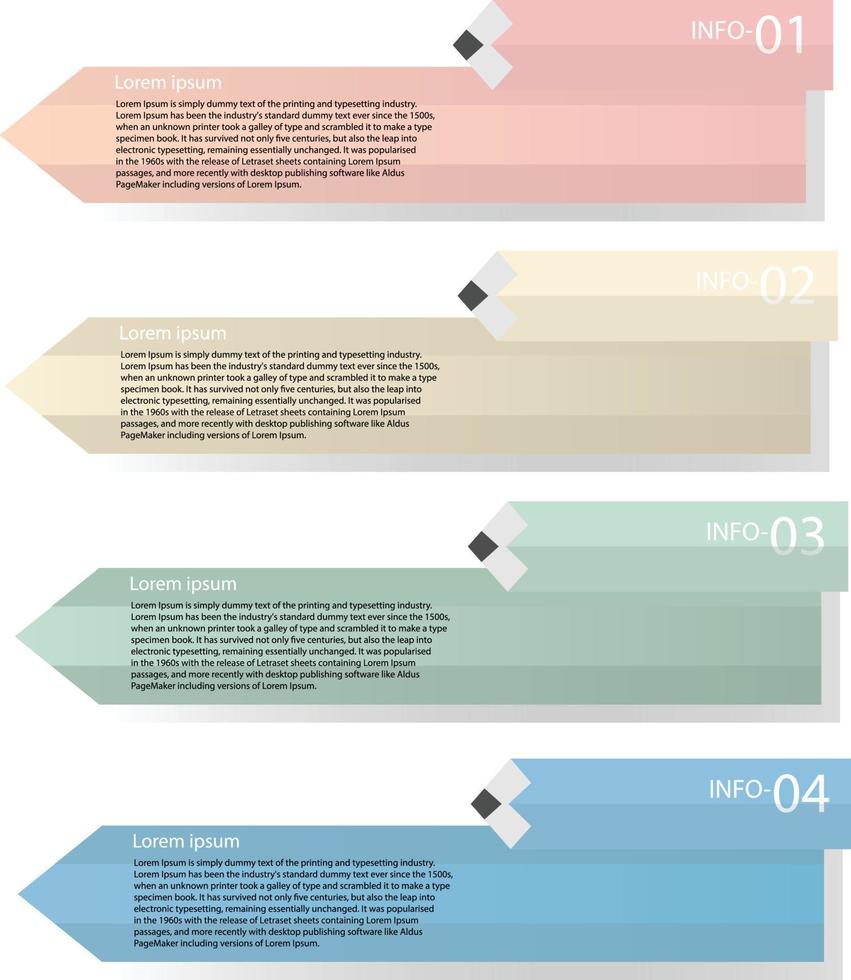 infografik bleistiftform und ideendatenvektorvorlage prozesskonzept schritt für strategie- und informationsbildung vektor