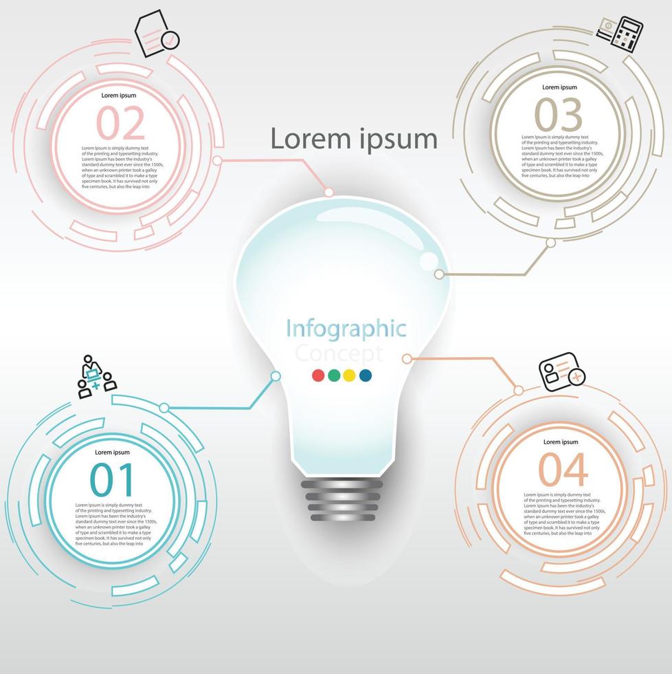 infografik ideenform datenvektorvorlage prozesskonzept schritt für strategie- und informationsbildung vektor