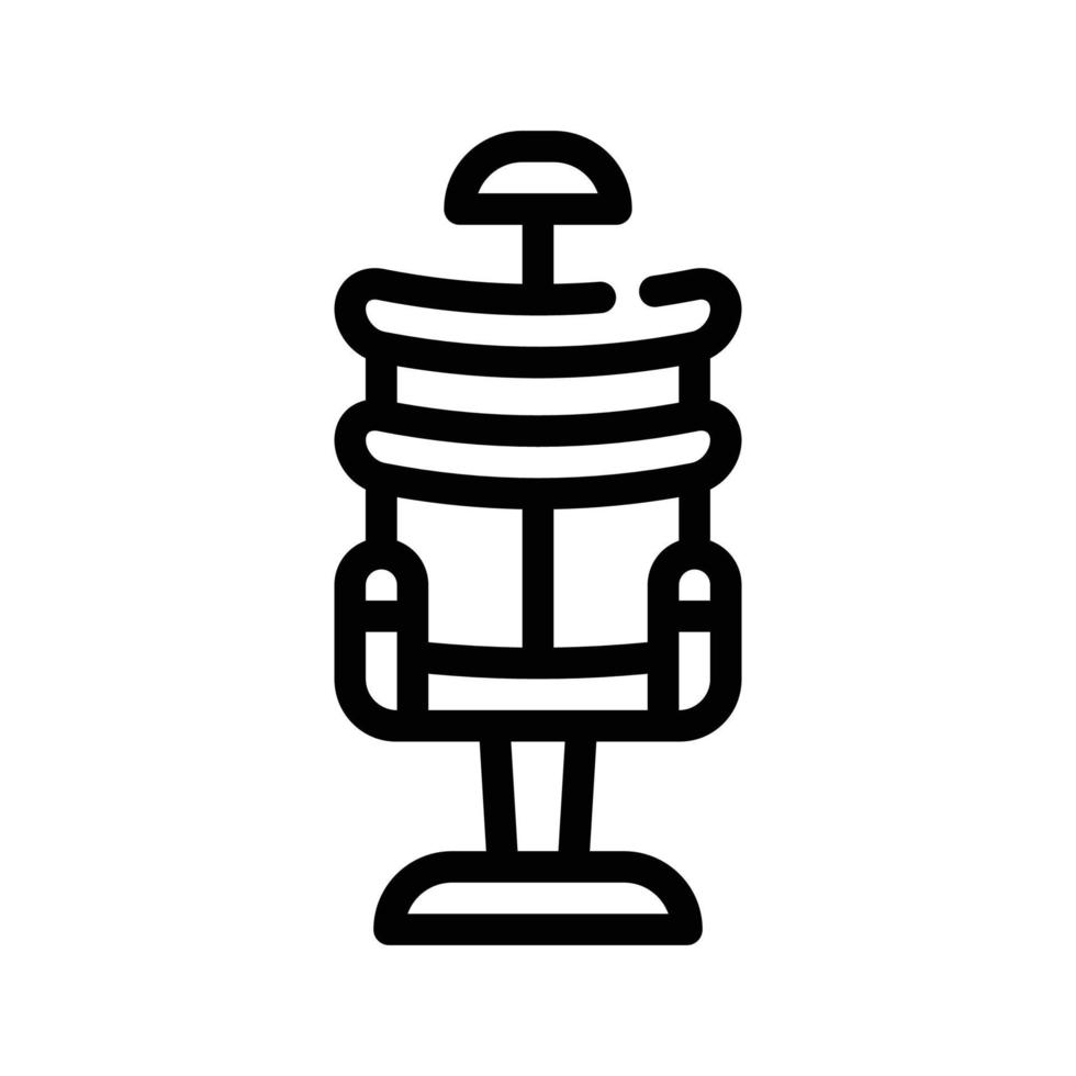 elektrisk stol linje ikon vektor isolerade illustration