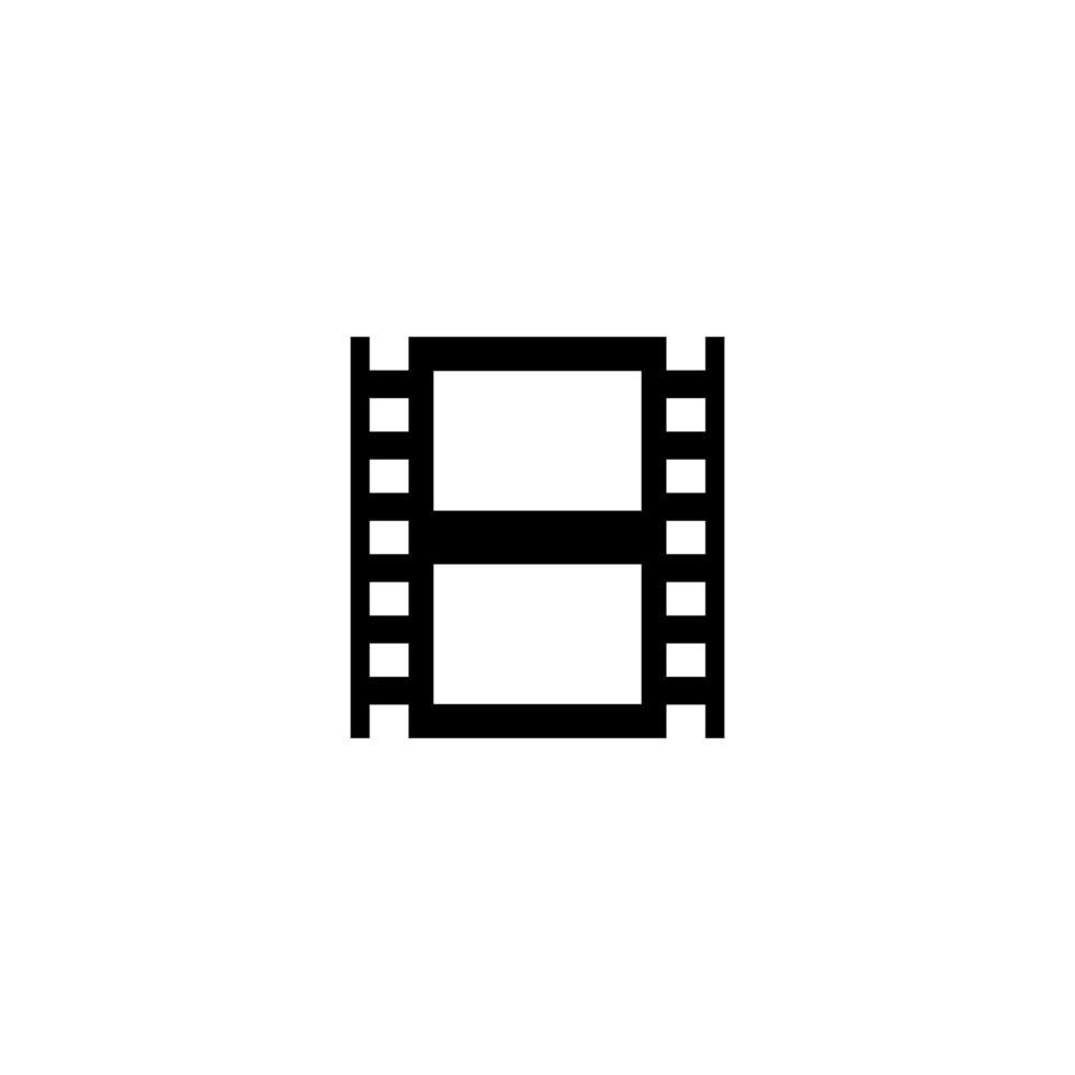 einfaches Film- und Videosymbol vektor