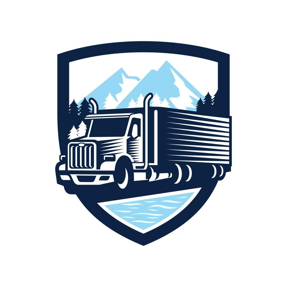 LKW-Logo-Vektor-Illustration vektor