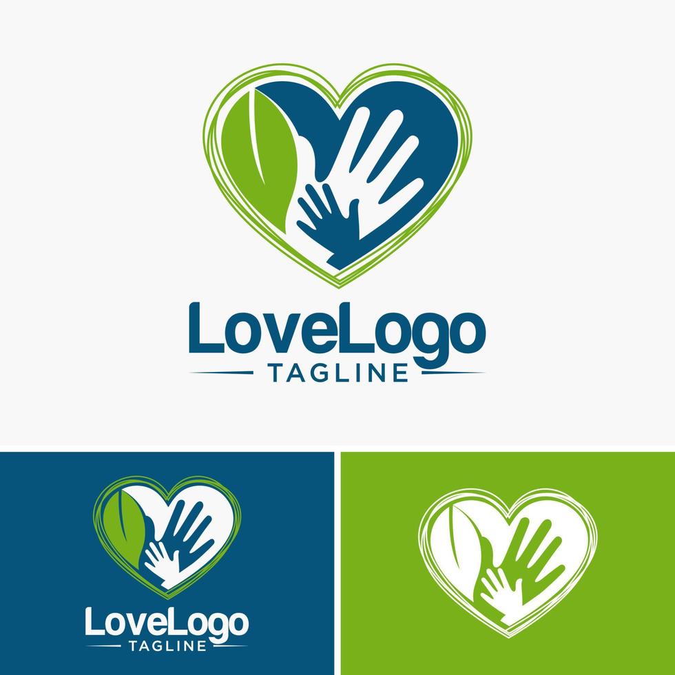 Liebe Logo Herz Symbol Vektor Stock