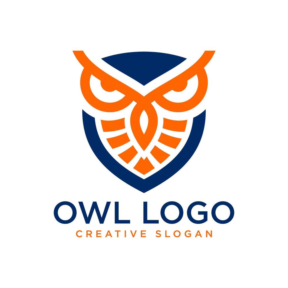 uggla vektor logotyp formgivningsmall