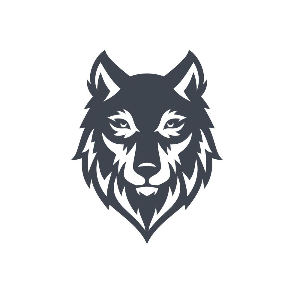 Vintage wilde Wolf-Logo-Vektor-Illustration vektor