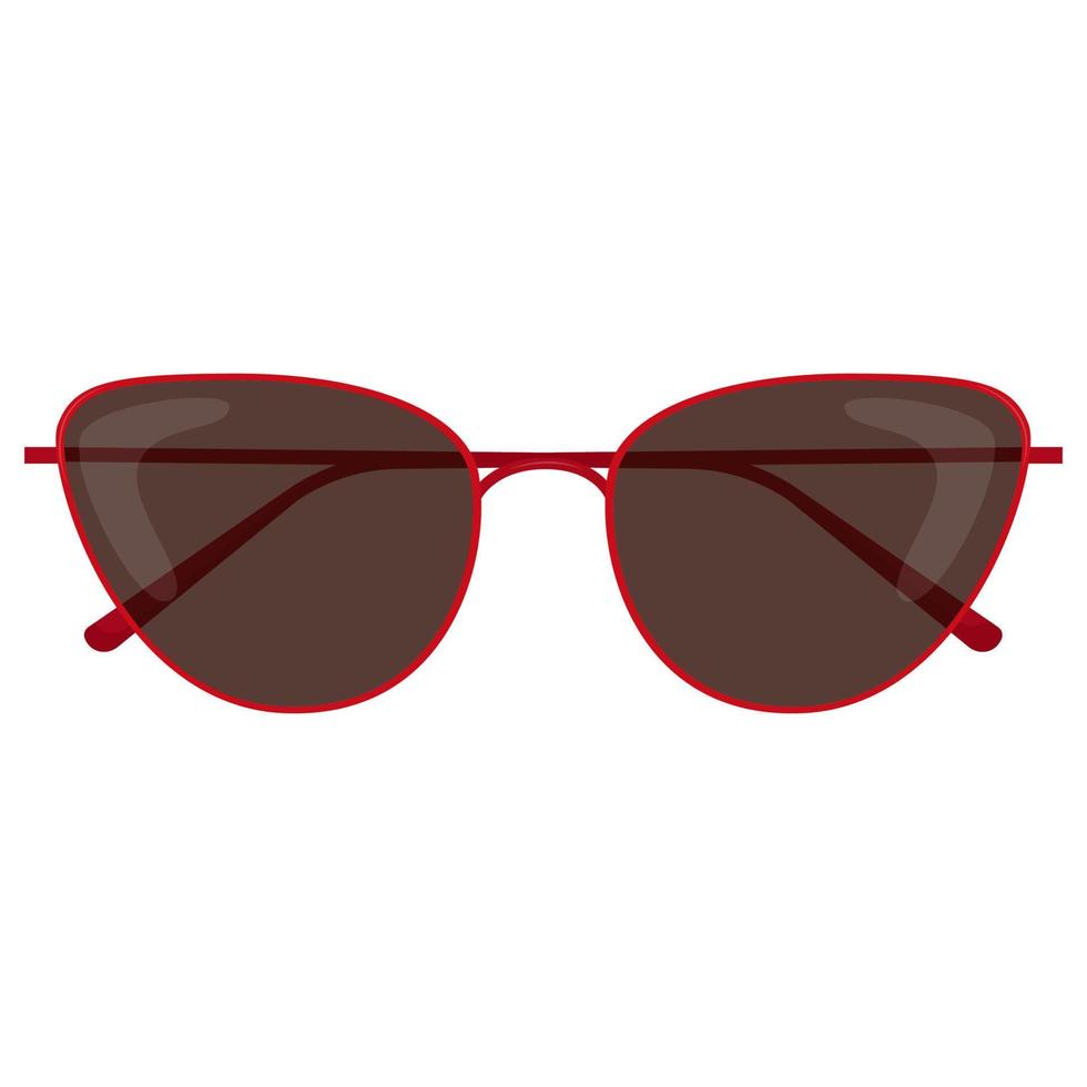 bunte modische sonnenbrille mit sonnenlinse. Sonnenbrillen für Damen. vektor