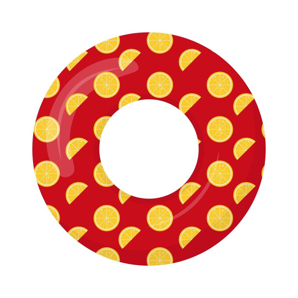 Cartoon-Schwimmring. Gummi- oder aufblasbarer Ring. lebensrettende schwimmende Rettungsringe für den Strand. symbole für urlaub oder urlaub vektor